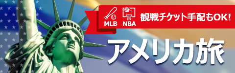 MLB(メジャーリーグ)・NBA(バスケットボール)観戦チケット手配もOK! アメリカ旅